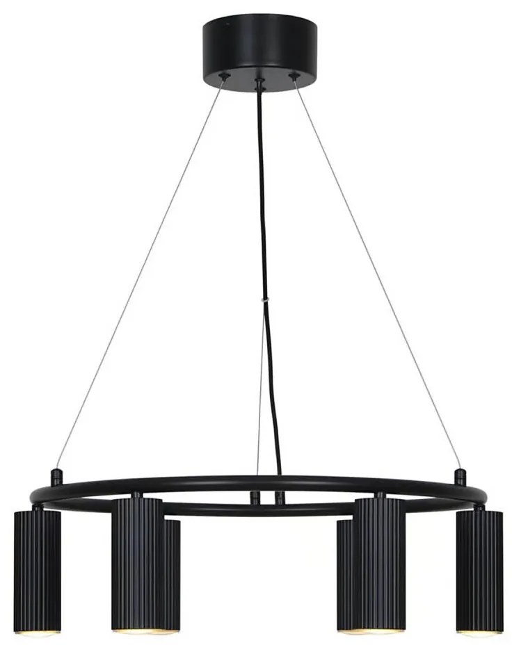 Nordlux - Lustră cu cablu VICO, 6 x GU10, 5W, 230V, negru