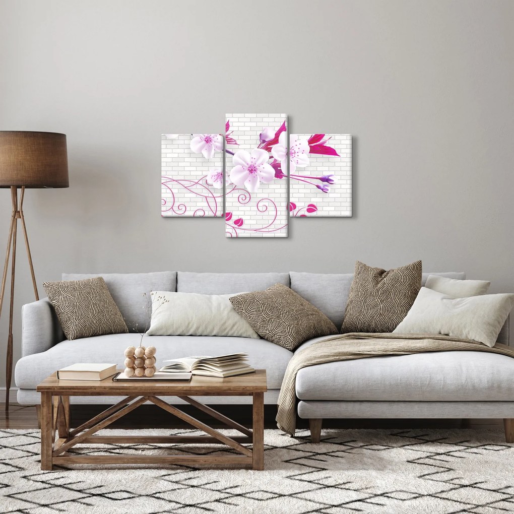 Tablou cu creangă înflorită (90x60 cm)
