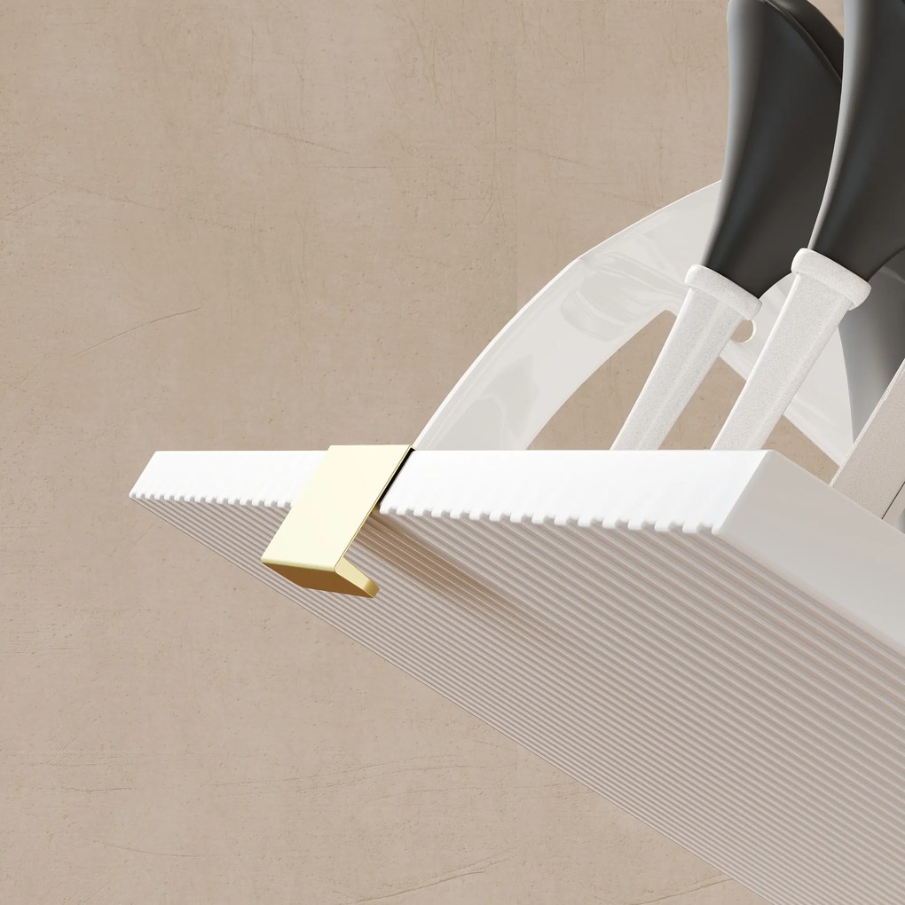 HOMCOM Dulap pentru pantofi pentru 12 perechi de pantofi cu 2 sertare rabatabile, Alb | Aosom Romania