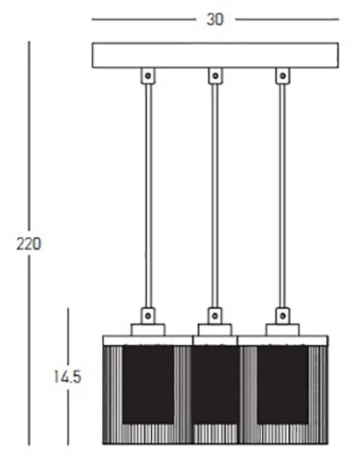 Suspensie  23021 Zambelis LED, Auriu, Grecia