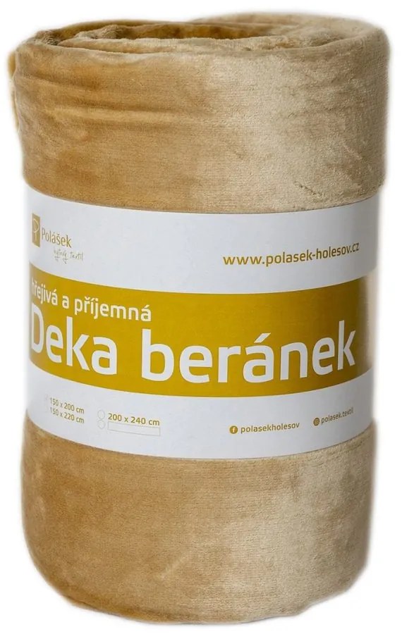 Pătură din microflanel cu imitație de mielușel