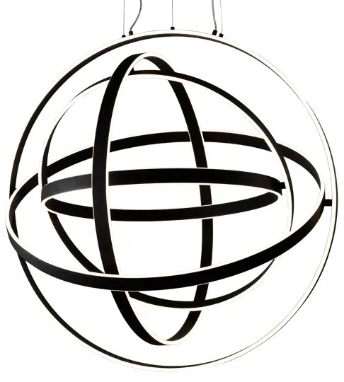 Lustră LED suspendată pe cablu COPERNICUS LED/260W/230V neagră