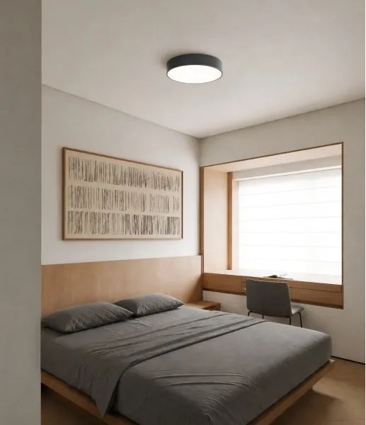Brilagi - Plafonieră de baie CLARE cu senzor, 4x E27 (max. 24 W), 230 V, diametru 50 cm, antracit, IP54