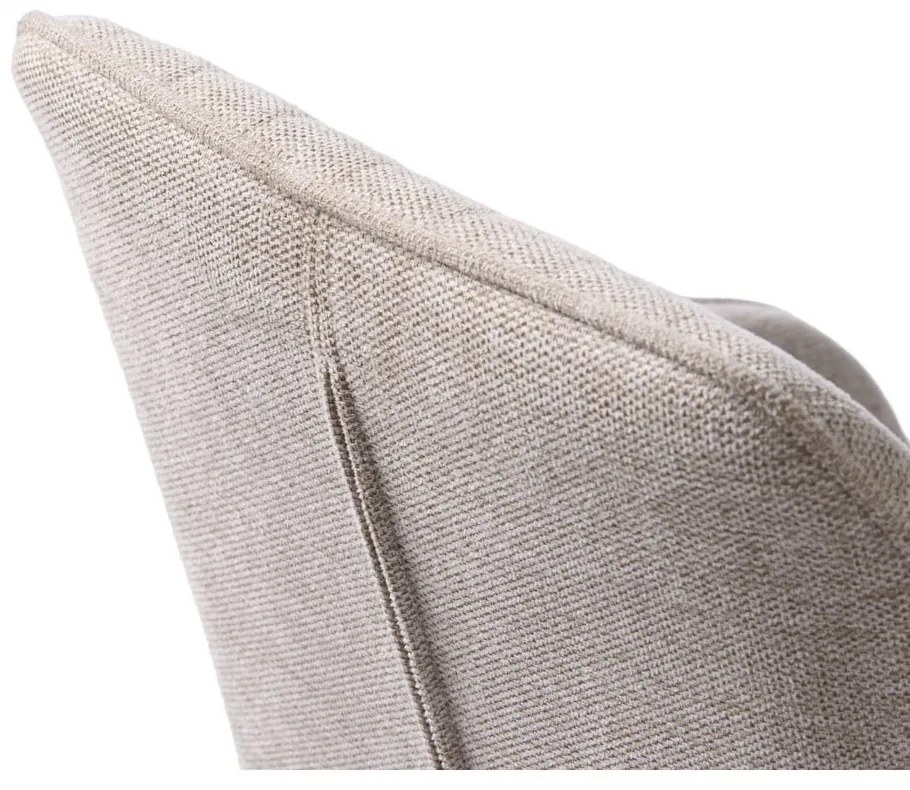 Scaun de sufragerie bej cu cotiere tapițat Nolan – Unique Furniture