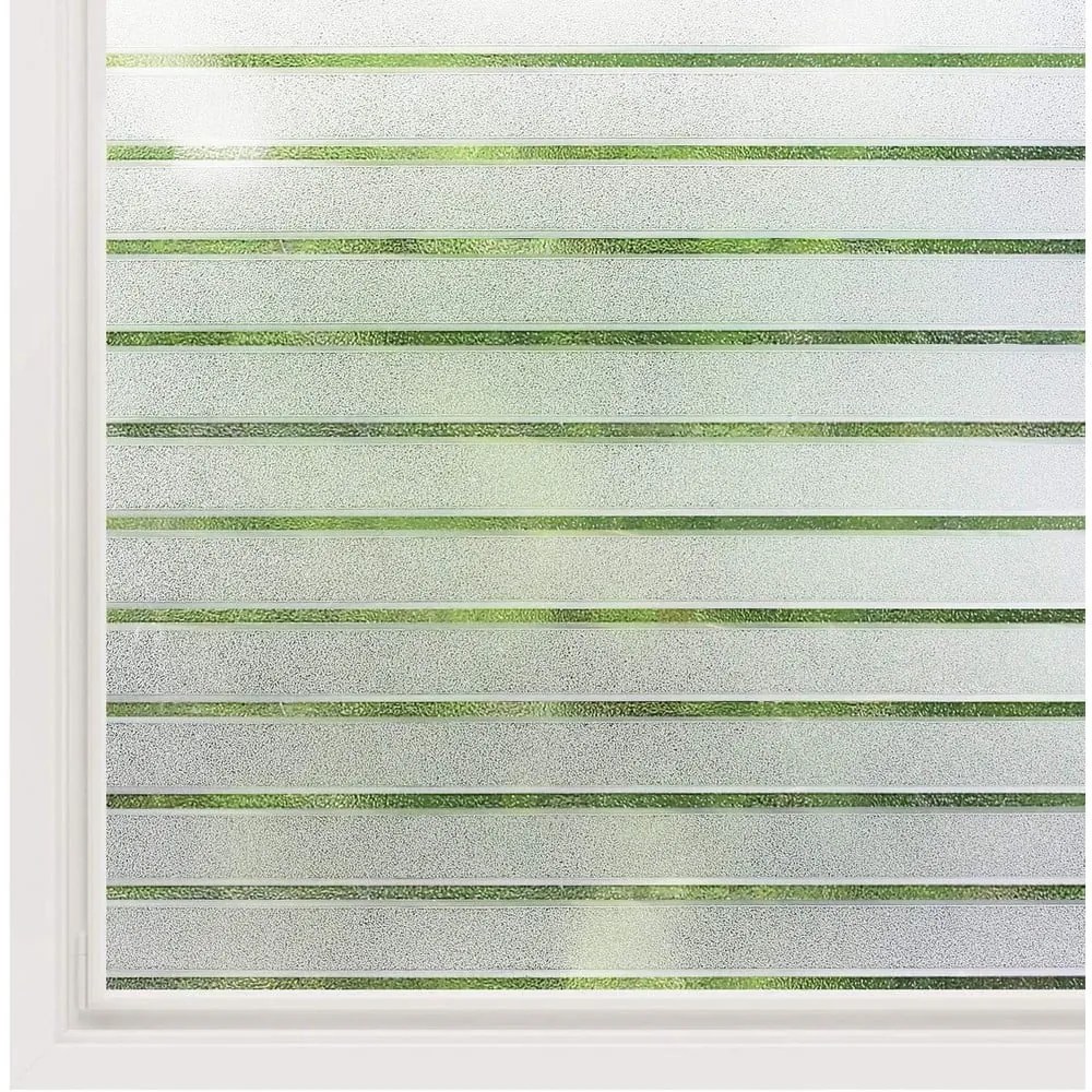 Autocolant mat pentru sticlă cu film protector Ambiance Lines, lungime 2 m