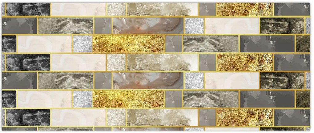 Tablou - Decor cu texturi (120x50 cm)