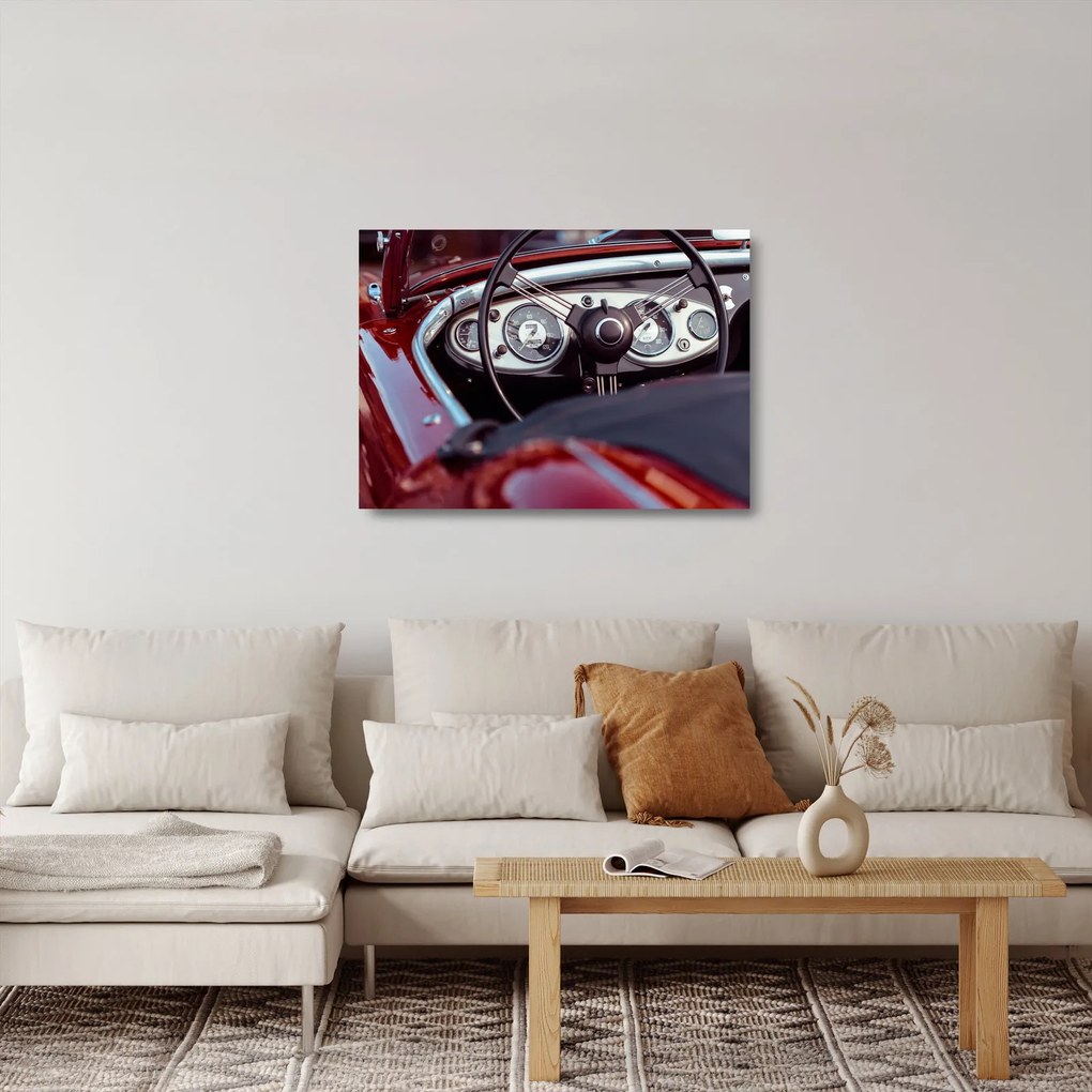 Tablou pe sticlă - Automobil (70x50 cm)