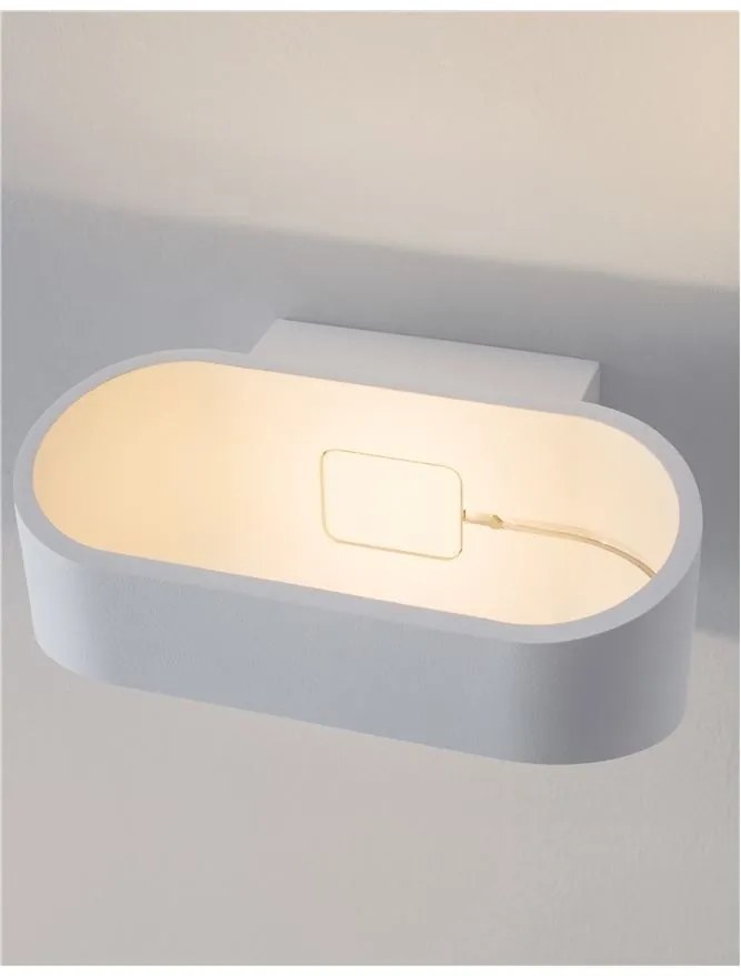 Aplica LED de perete pentru iluminat exterior design modern IP54 MILE alb NVL-9257871