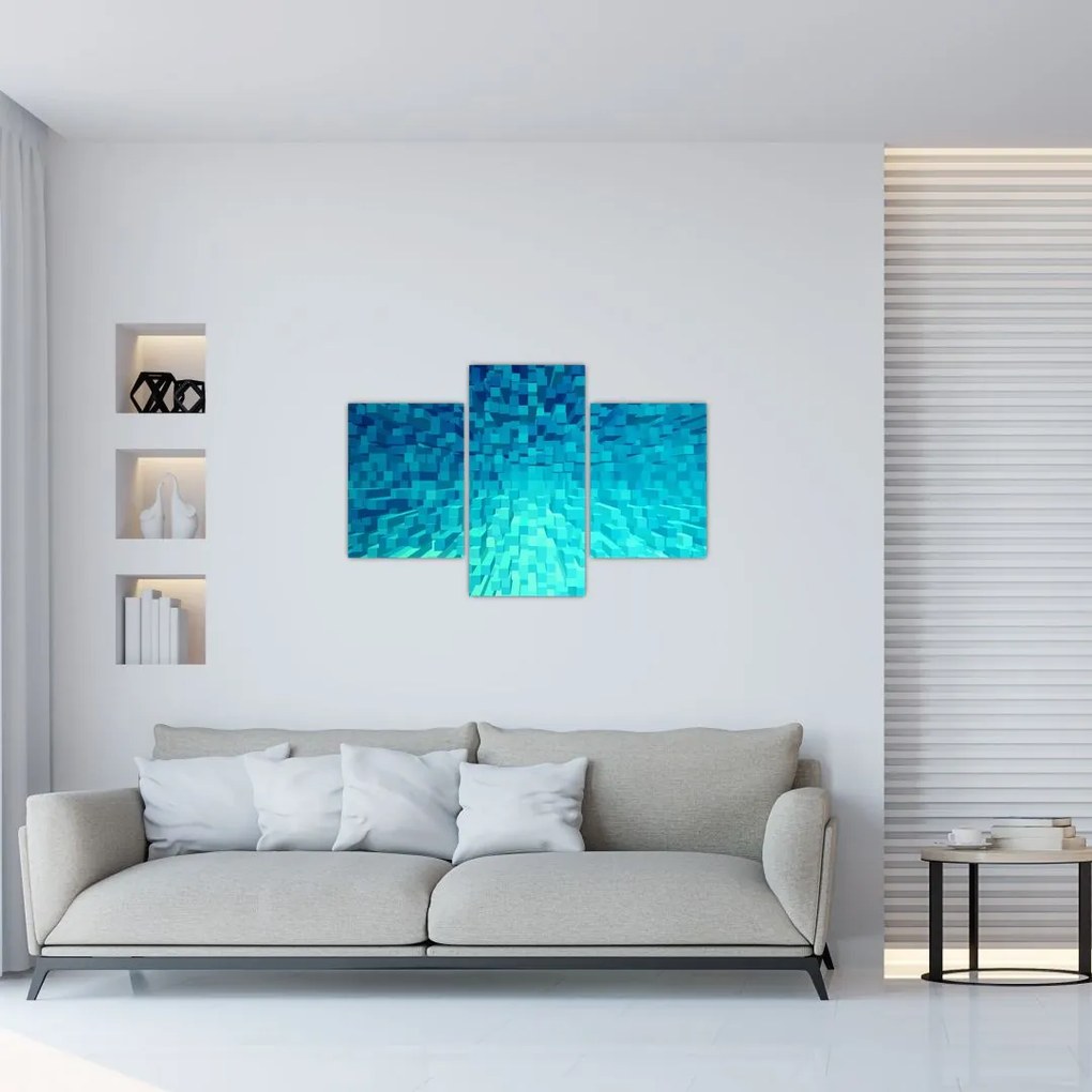 Tabloul - cuburi abstracte (90x60 cm)
