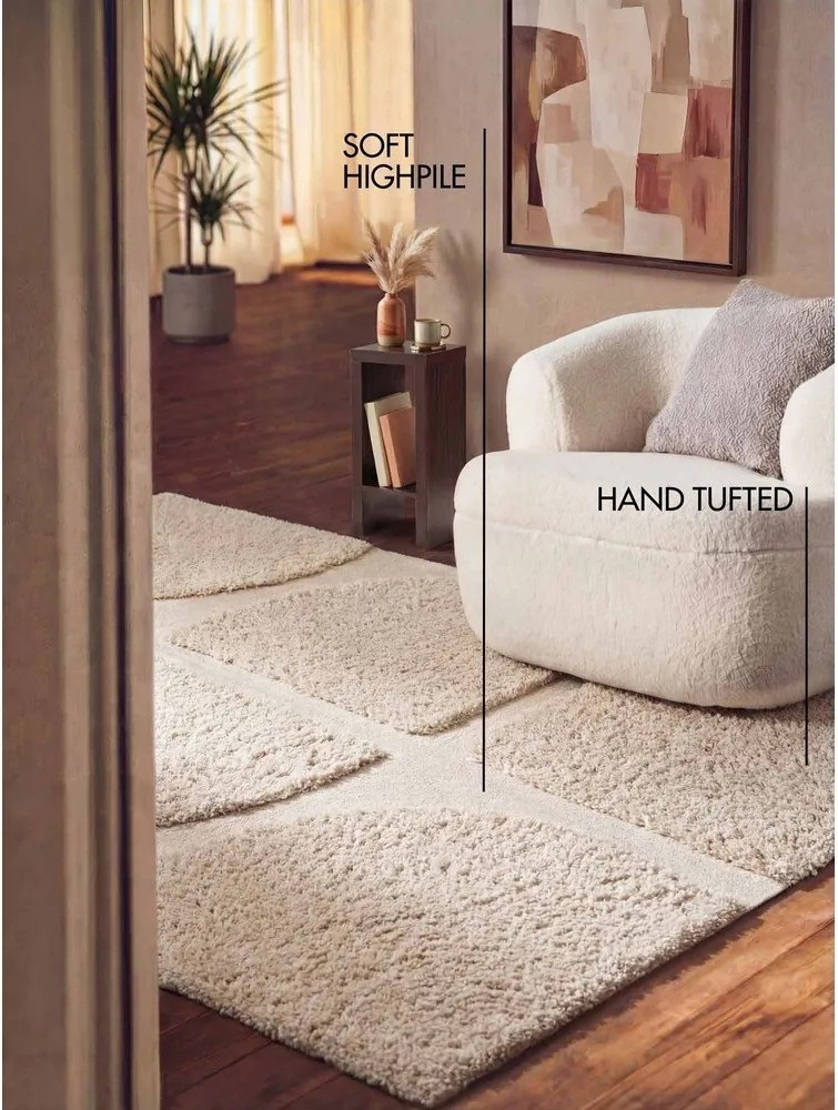 Covor crem țesut manual 80x150 cm Lambeth Jasper – Ted Baker