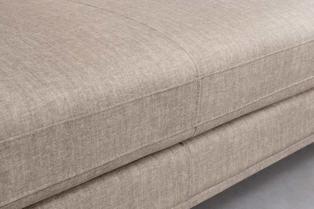 Coltar cu sezlong dreapta, Catifea taupe, SIGNUM 315cm