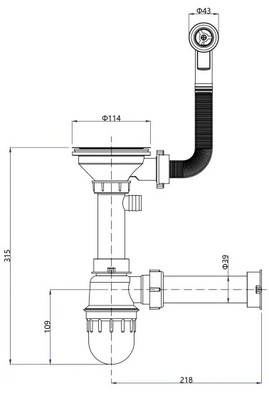 Chiuvetă de bucătărie Samona SAMONA 77 x 44 cm, granit compozit, negru