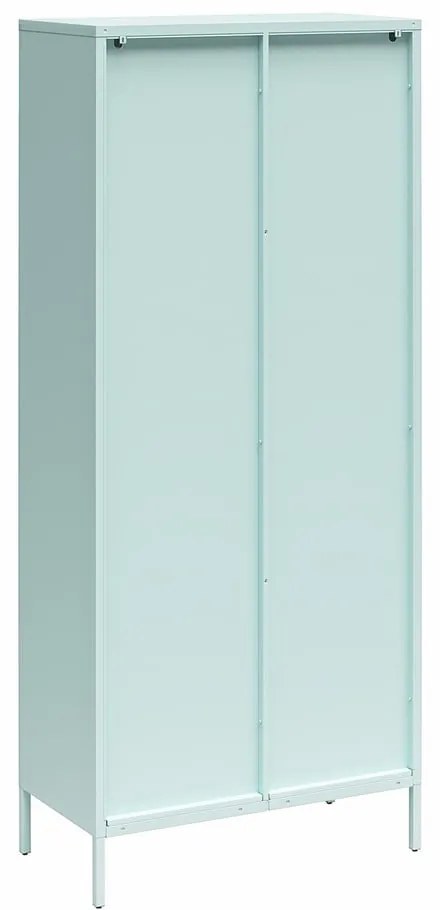 Vitrină albastru-deschis din metal 80x186x40 cm Luna – Støraa