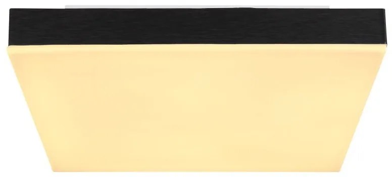 Plafoniera LED dimabil cu telecomanda design modern Doro negru 30x30cm