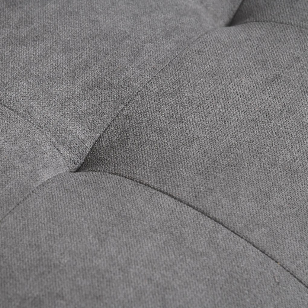 HOMCOM canapea 2 locuri, canapea cu spațiu de depozitare, picioare din lemn, canapea tapițată cu aspect catifelat pentru living, dormitor, 117x 62 x 78 cm, Gri | Aosom Romania