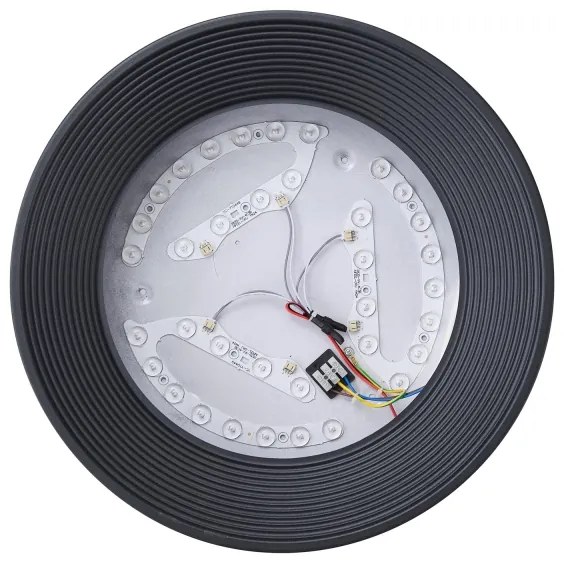 Plafonieră LED/30W/230V 3000K negru pr. 40 cm