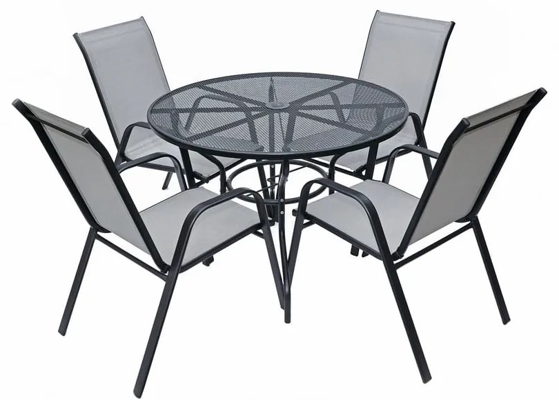 Masă de grădină rotundă din metal ø 106 cm - Rojaplast
