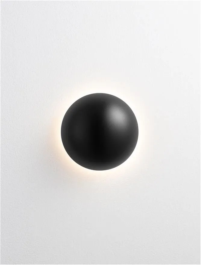 Aplica de perete LED design modern ambiental Iona negru