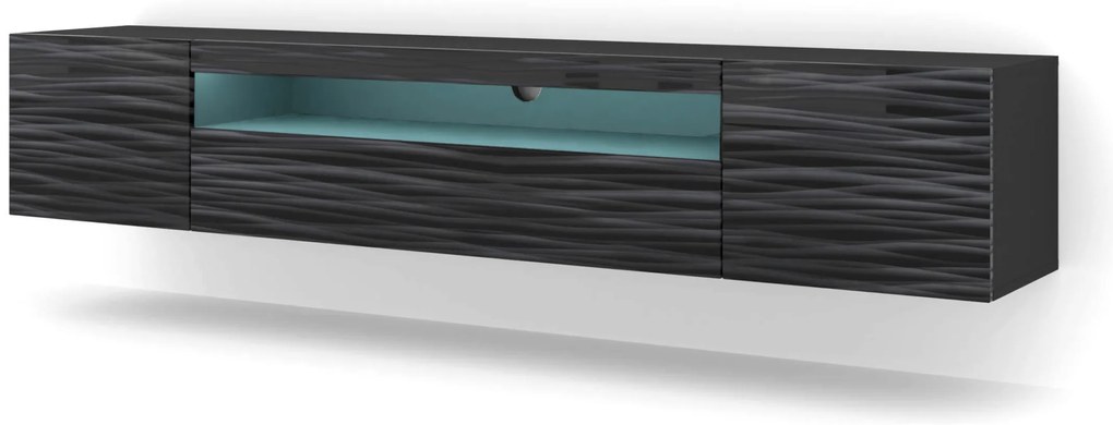 Masă TV Aurora 200 (sahara Negru) (cu iluminat LED). 1124868