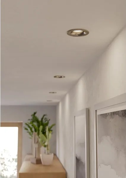 Eglo 902275 - Plafonieră LED pentru baie SALABATE, 4,9 W, 230 V, Ø 8,8 cm, IP65, crom