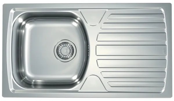 ALVEUS SETA259 - Chiuvetă de bucătărie BASIC+baterie pentru chiuvetă RIVIERA, 14,8 cm satinat/crom