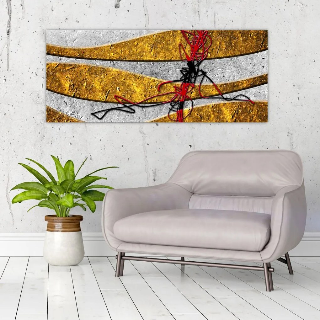 Tablou abstract (120x50 cm)