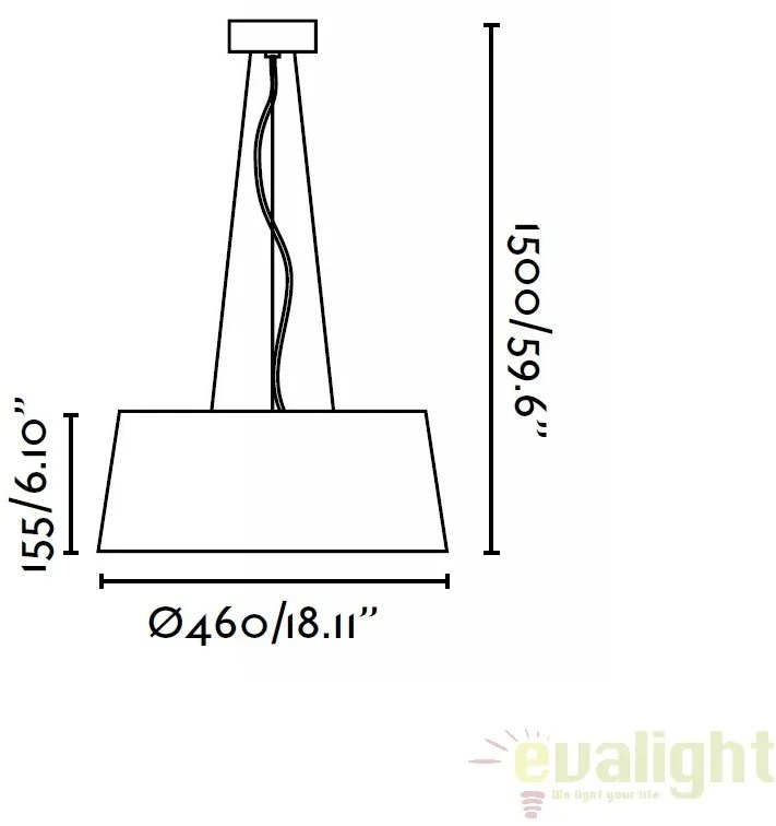 Pendul design modern AINA LED 64174