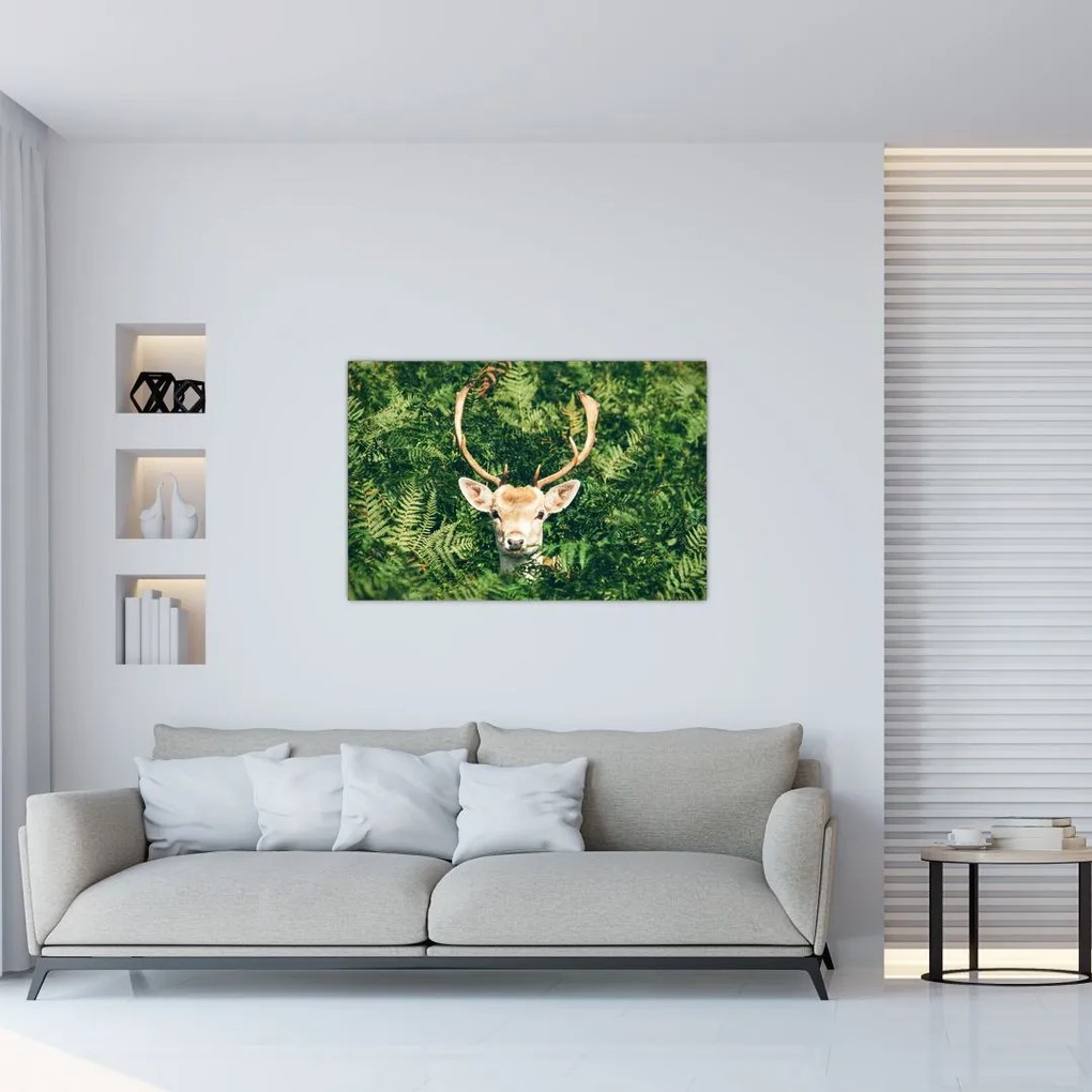 Tablou detaliu cu cap de căprioară (90x60 cm)