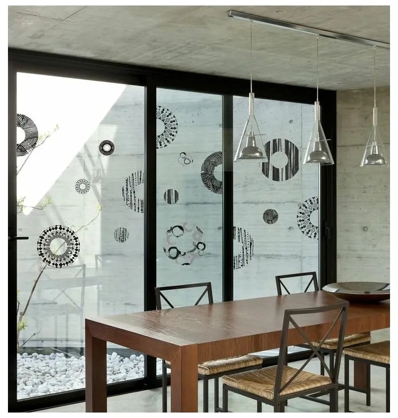 Autocolant Ambiance Grey And Black Circles