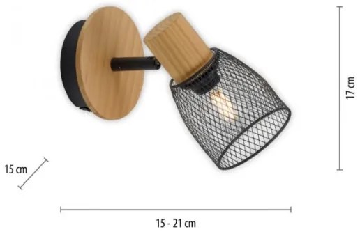 Spot de perete JUST LIGHT. 15191-79 TAMIS 1xE14/10W/230V pin