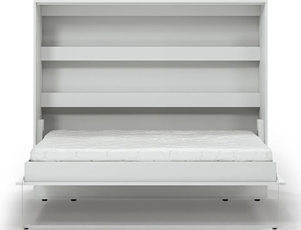 Pat rabatabil Devesto Horizontal Wall 140 alb, 200x140 cm – Alb