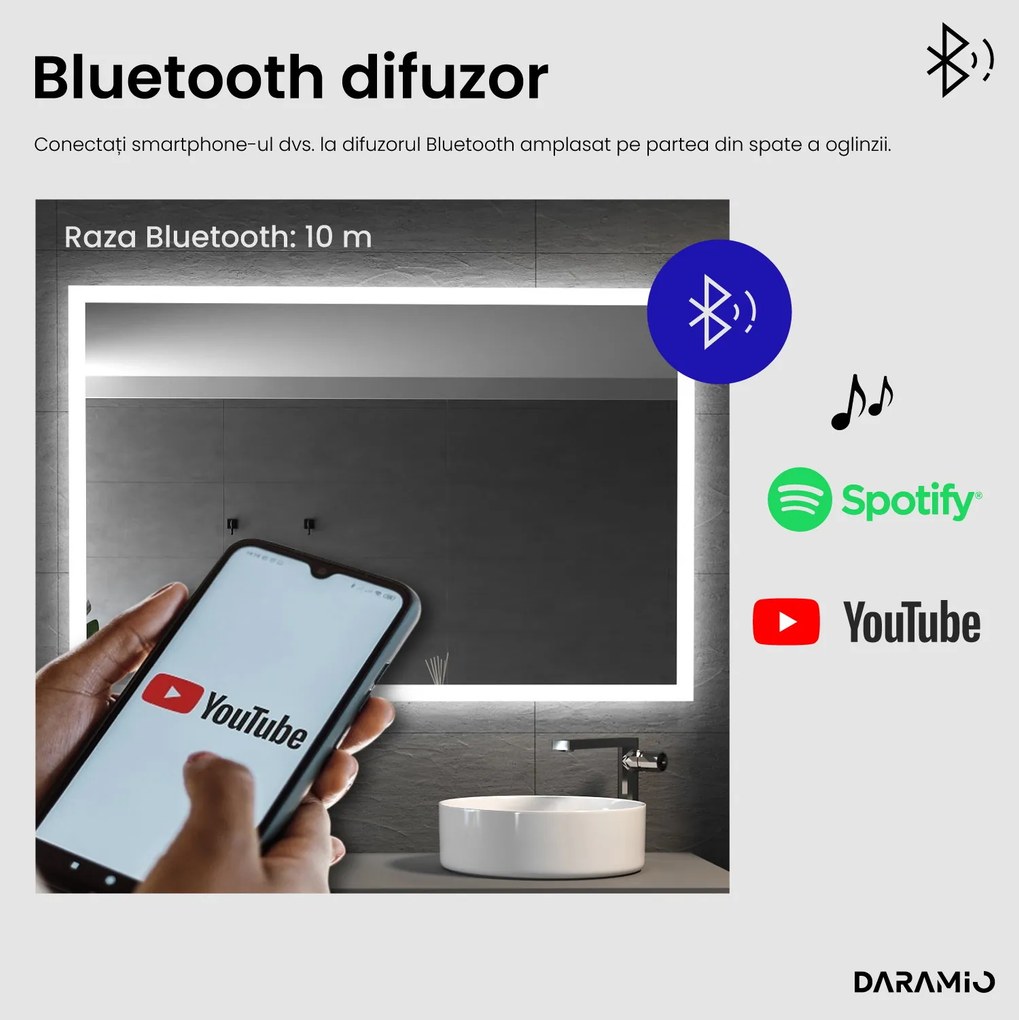 Oglindă cu iluminare LED F3