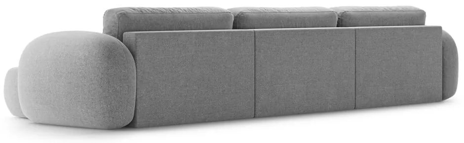 Colțar gri deschis extensibil/cu spațiu de depozitare cu tapițerie din chenille (în formă de "U") Tonale – Cosmopolitan Design