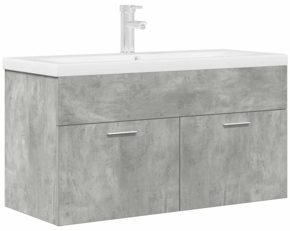 vidaXL Dulap pentru chiuvetă baie cu chiuvetă încorporată și robinet