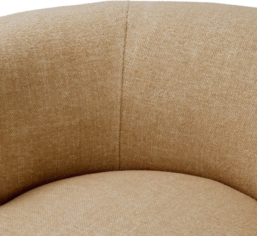 Fotoliu design LUX, Lemn, Tesatura Renato honey, Grimaud