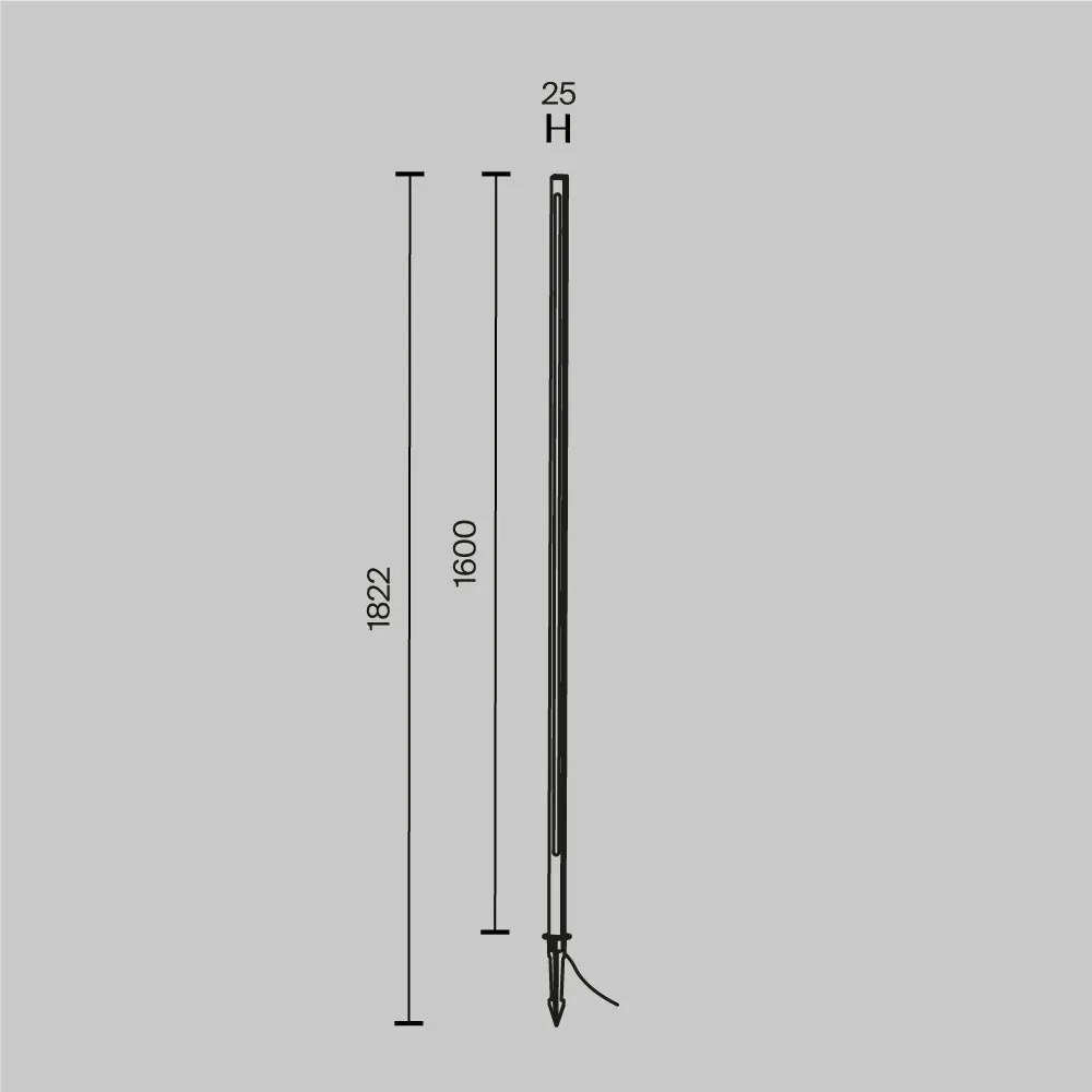 Stalp LED cu tarus iluminat exterior IP65 Pole 160cm