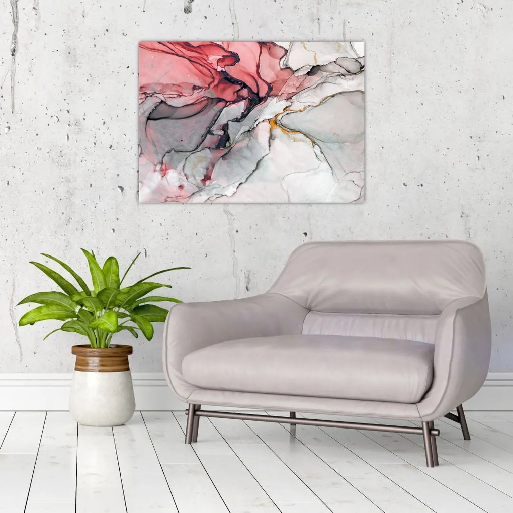 Tablou pe sticlă abstractie (70x50 cm)