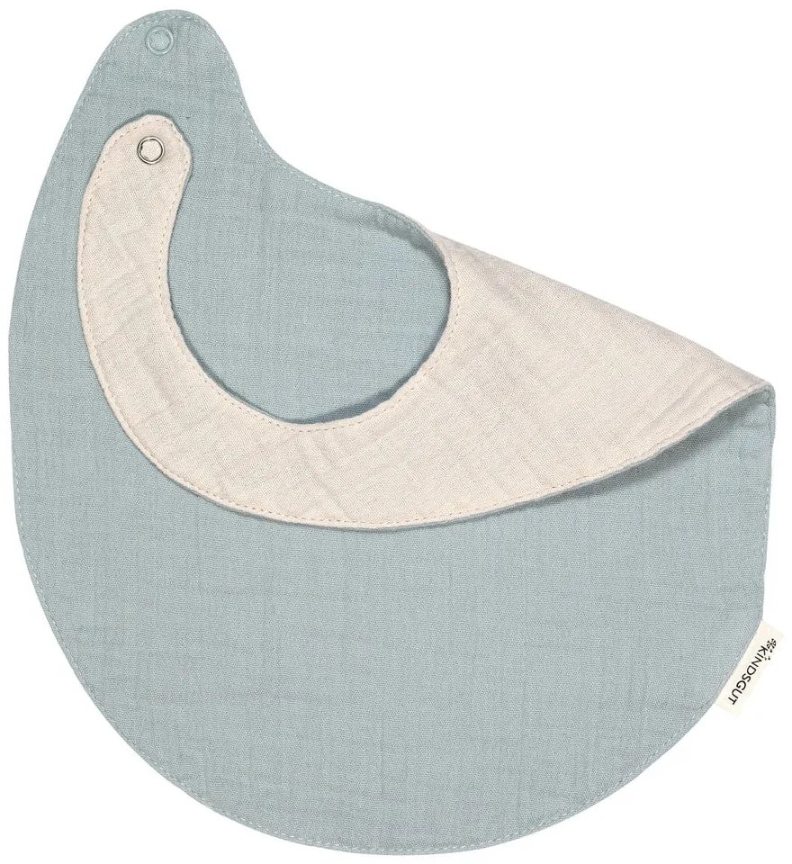 Bavețică din muselină Kindsgut Oslo, albastru