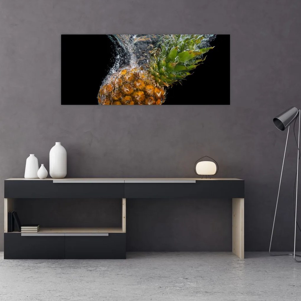 Tablou cu anans în apă (120x50 cm)
