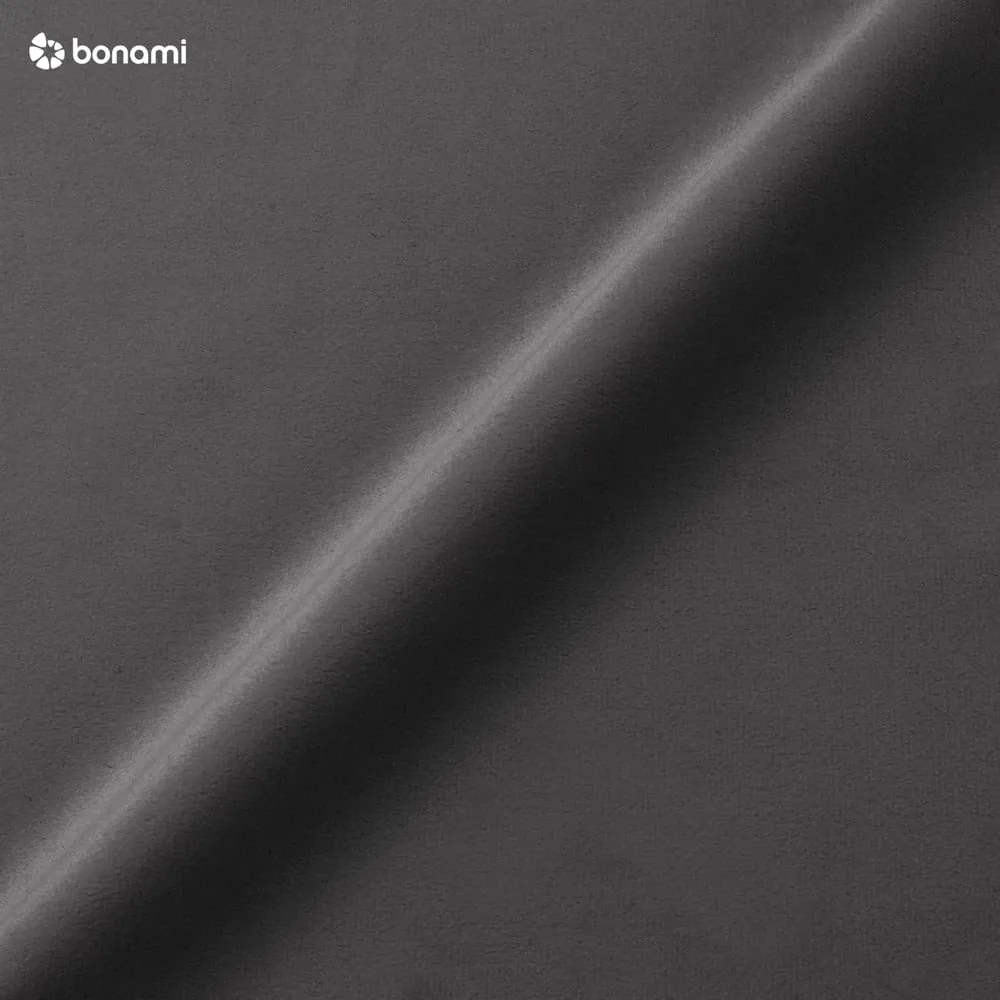 Pat matrimonial gri închis tapițat din catifea cu spațiu de depozitare cu somieră 180x200 cm Brody – Mazzini Beds