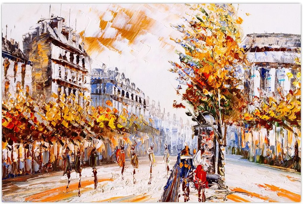 Tablou - Strada din Paris (90x60 cm)