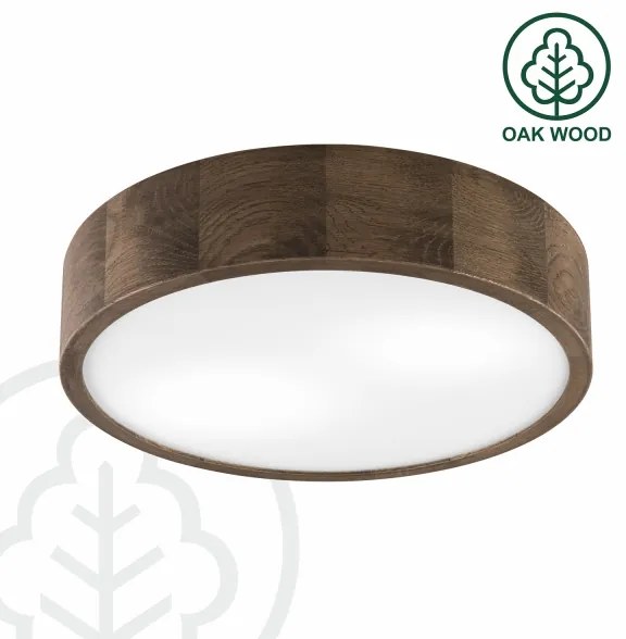 Plafonieră LED Brilagi CARVALHO 2xE27/60W/230V stejar nuc d. 37 cm