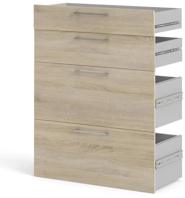 Componentă - sertare cu aspect de lemn de stejar 84x105 cm Prima – Tvilum