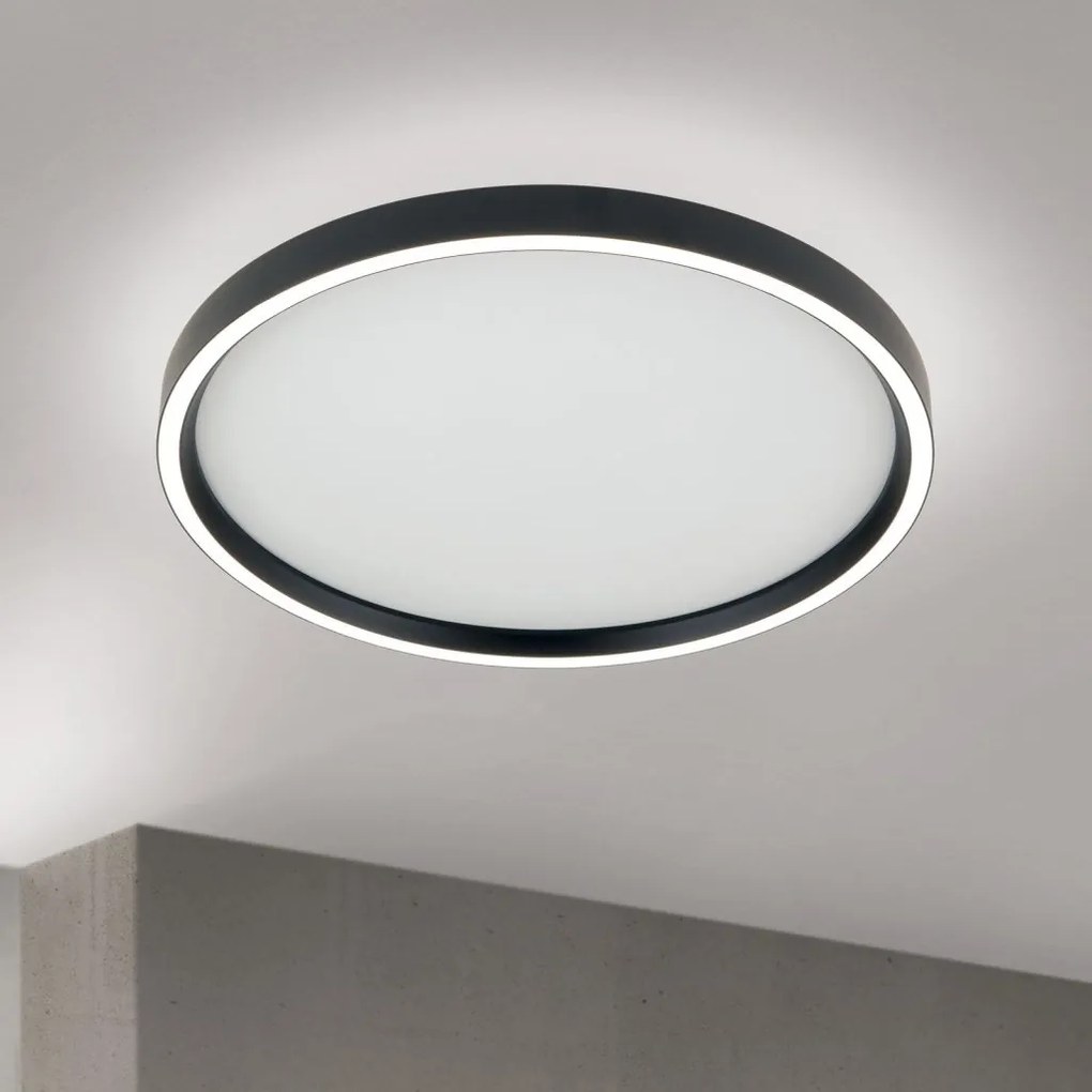 Plafoniera LED design circular MASCA D-40cm negru