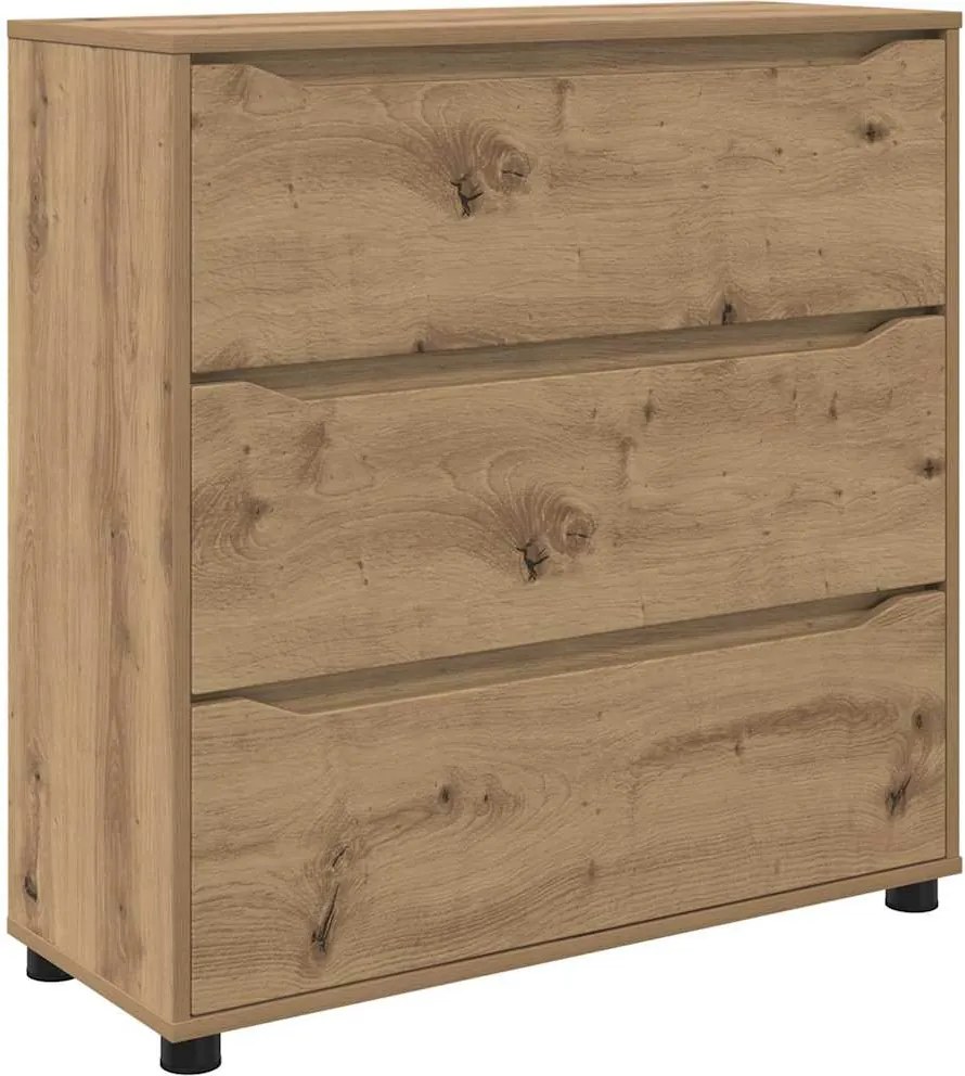 vidaXL Dulap de depozitare Stejar Artizanal 80 x 31 x 81 cm