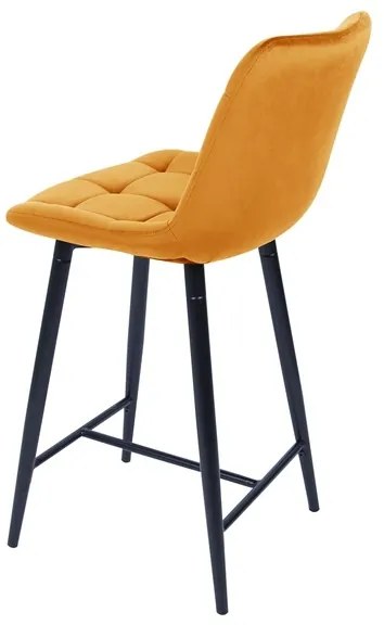 Scaun de bar Chic II, galben/negru