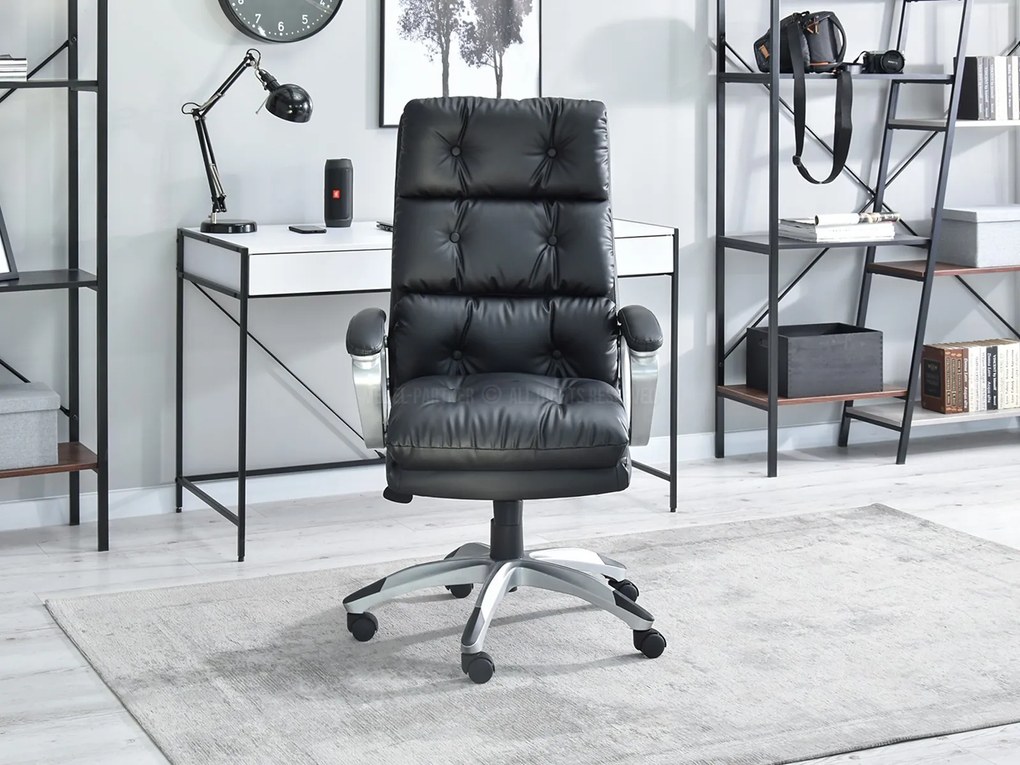 Fotoliu Benton (negru + gri). Promo -8%. 1109892