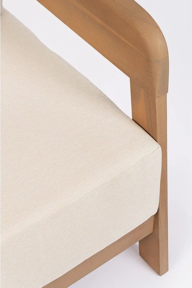 Canapea de grădină în culoare naturală din lemn de acacia Pablo – Bizzotto