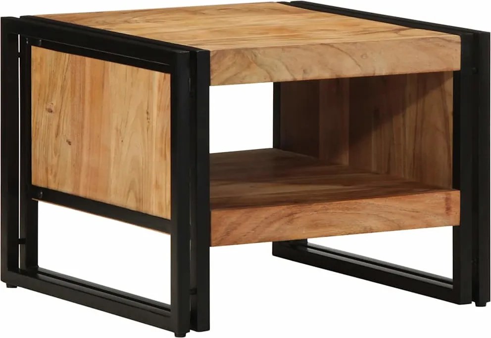 vidaXL Masuta de cafea 50x50x38 cm din lemn masiv de salcam
