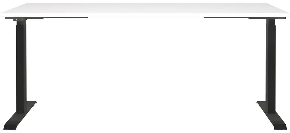 Birou cu blat alb cu înălțime ajustabilă electric 80x180 cm Jet – Germania